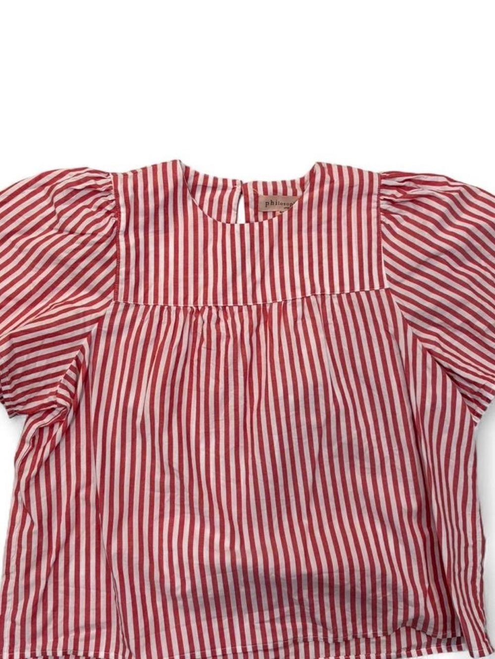 Red and White Striped Women’s Top